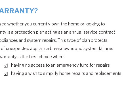 home warranty grant